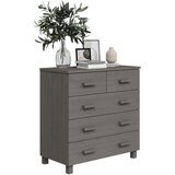  Komoda svjetlosiva 79 x 40 x 80 cm od masivne borovine | Eponuda.com