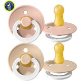 Bibs Colour dude (okrugle) - Blush GLOW/Vanilla GLOW (vel.2) Cene