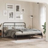  Metalno zamjensko uzglavlje crno 193 cm | shoptok.hr
