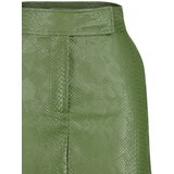 Trendyol Khaki Premium Mini A-Line Weave Faux Leather Skirt | shoptok.hr