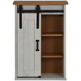 vidaXL Viseča omara HALDEN z drsnimi vrati Bela 49x22,5x70 cm Bor | Shoptok.si