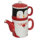 Feeric Novogodišnji čajnik sa šoljom h18 deda mraz/pingvin (199222) | ePonuda.com