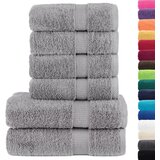  6-dijelni vrhunski set ručnika SOLUND sivi 600 gsm | shoptok.hr