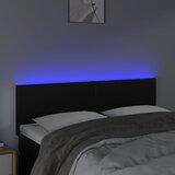  LED uzglavlje crno 144 x 5 x 78/88 cm od umjetne kože | Eponuda.com