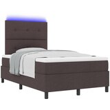 vidaXL Box spring krevet Tamno smeđa 120 x 190 cm tkanina | shoptok.hr
