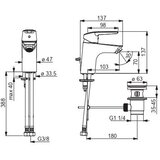 Hansa HA224 Eco armatura za umivalnik SIKOBHE275 | Shoptok.si
