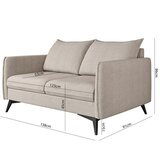 Ropez Bež sofa 138 cm Juli Bis – | shoptok.hr