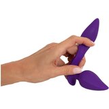 SMILE - 2v1 analni vibrator in stimulator za klitoris (vijolična) | Shoptok.si