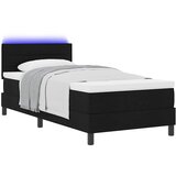  s opruga kutije s LED trakama Crna 80 x 200 cm tkanina | shoptok.hr