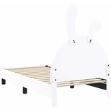 Krevet za djecu s uzglavljem Bijela 80 x 160 cm PU | shoptok.hr