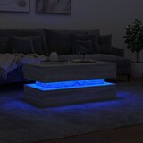  Stolić za kavu s LED svjetlima siva boja hrasta 90 x 50 x 40 cm | shoptok.hr