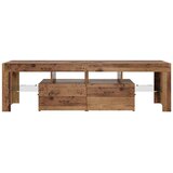 TV ormarić LED boja drva 140 x 36,5 x 40 cm konstruirano drvo | Eponuda.com