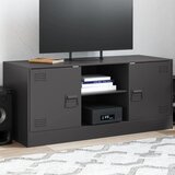  The Living Store TV omarica črna 99x39x44 cm jeklo - TV Omarica, (21508286) Cene