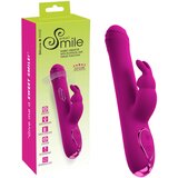 Sweet Smile vibrator s guralicom i rotirajućom klitoralnom ručkom (ružičasti) Cijene