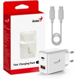 Genius PD-20ACP punjač 20 W, USB-C PD 3.0 i USB-A, s USB-C kabelom Slike