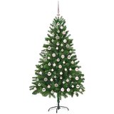 vidaXL Božično drevo med 300 LED z stojalom Zelena 180 cm PE | Shoptok.si