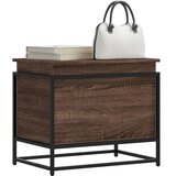  Kutija za pohranu s poklopcem smeđi hrast 60x40x51,5 cm | shoptok.hr