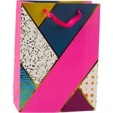  Paper Gift Bag Geometric Patterns 23 x 18 x 10.5 cm | shoptok.hr