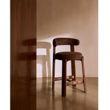 Kave Home Barski stol iz masivnega jesena v rjavi barvi (višina sedeža 65 cm) Granite – | Shoptok.si