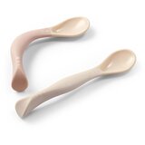BabyOno Elastične žličice 2 komada, bež/roza | shoptok.hr