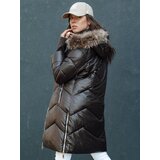 DStreet Kurtka zimowa damska pikowana LAGOON mokka | shoptok.hr