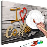  Slika za samostalno slikanje - I Love Coffee 60x40 Cijene