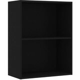 vidaXL Knjižnica črna 60x30x76,5 cm iz umetnega lesa | Shoptok.si