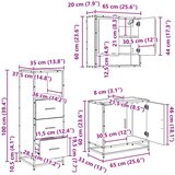  Set namještaja za kupaonicu 3 kom. Staro drvo 65 x 33 x 60 cm | shoptok.hr
