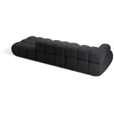 Micadoni Antracitno siva sedežna garnitura iz tkanine bouclé 282 cm Bellis – Home | Shoptok.si