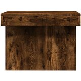 vidaXL Klubska mizica dimljeni hrast 100x55x40 cm inženirski les | Shoptok.si