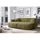 Ropez Zelena sofa od šenila s ležaljkom 252 cm Nelia Big – | shoptok.hr