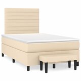  box spring s madracem krem 120 x 190 cm od tkanine | shoptok.hr