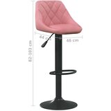  Barski stolčki 2 kosa roza žamet, (20967494) | Shoptok.si