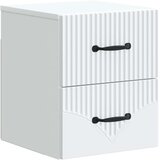  Stenski nočni omarici s predalom 2 pcs Bela 34,5 x 33 x 40 cm, (5000209711) | Shoptok.si