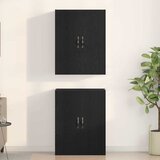  Ormar za montažu na zid 2 pcs Crni hrast 69,5 x 34 x 90 cm | shoptok.hr