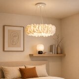 Brilagi LED luster na sajli FEATHER 3xE27/40W/230V + 3xLED/3W prečnik 40 cm bela | Eponuda.com