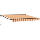 vidaXL ručni pomični suncobran - Žuta i narančasta, 300 x 250 cm | shoptok.hr