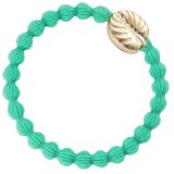 By Eloise London Gold Palm Leaf Jungle Green elastika za lase | Shoptok.si