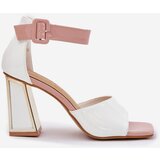 VINCEZA Lacquered Women's Sandals On Heel | Shoptok.si