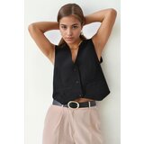Dewberry 84295 Womens Lined Waistcoat with 3-Button Closure-BLACK | Shoptok.si