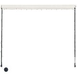 Zložljiva tenda z LED lučmi 400x150 cm krem, (20609880) | Shoptok.si