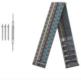 INF Najlonski pašček za uro Garmin, združljiv z modeli 22 mm - Forerunner 245/255/265M Black + gray dots, (21733886) | Shoptok.si