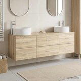  Set namještaja za kupaonicu 3 kom. Hrast sonoma Smeđa 49,5 x 44,5 x 65,5 cm | Shoptok.si