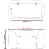  Jastuk za uzglavlje Hvar crni 90 cm od tkanine | shoptok.hr
