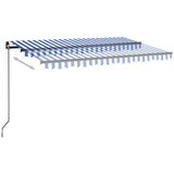 Tenda na ručno uvlačenje 400 x 350 cm plavo-bijela | shoptok.hr