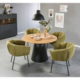 P & B JEDILNA MIZA, črna, barve hrasta | Shoptok.si