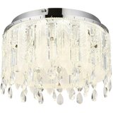 Globo Klunka Okrugla stropna LED svjetiljka (38 W, Ø x V: 40 x 26 cm, Srebrna, Topla bijela) | shoptok.hr