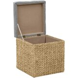  2-dijelni set taburea od morske trave sivi | shoptok.hr
