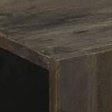 vidaXL Komoda črn 60x33x75 cm trden mangov les | Shoptok.si