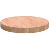 vidaXL Gornji dio stola Svjetlosmeđa Ø 40 x 4 cm Čvrsto drvo hrasta | shoptok.hr